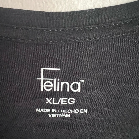 Felina Black Crew Neck Top Size XL - Picture 3 of 3